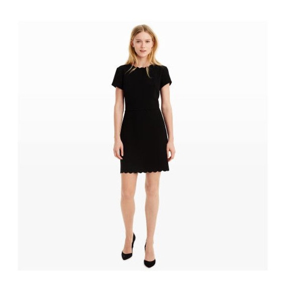 Club Monaco Classic Black Scallop Dress 00